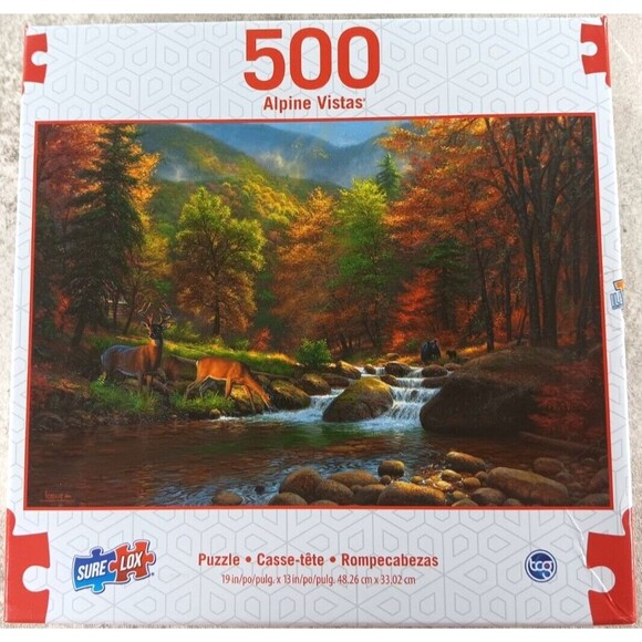 Alpine Vistas 500 Piece Jigsaw Puzzle by Sure-Lox - Picture 1 of 4